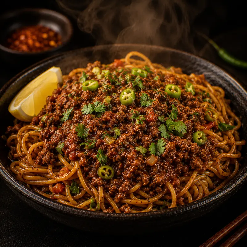 Pork Keema Noodles